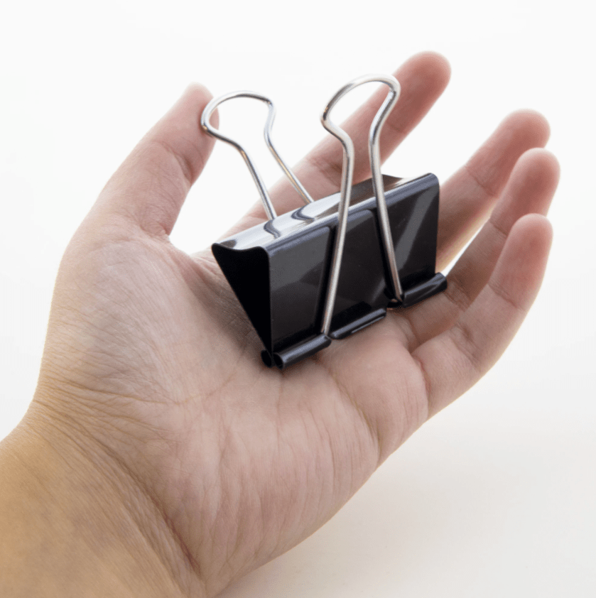 Large 2" (51mm) Black Binder Clip (12/Pack)