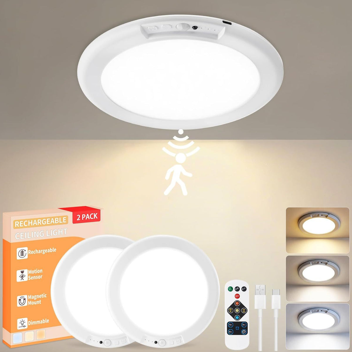 Human body induction ceiling light
