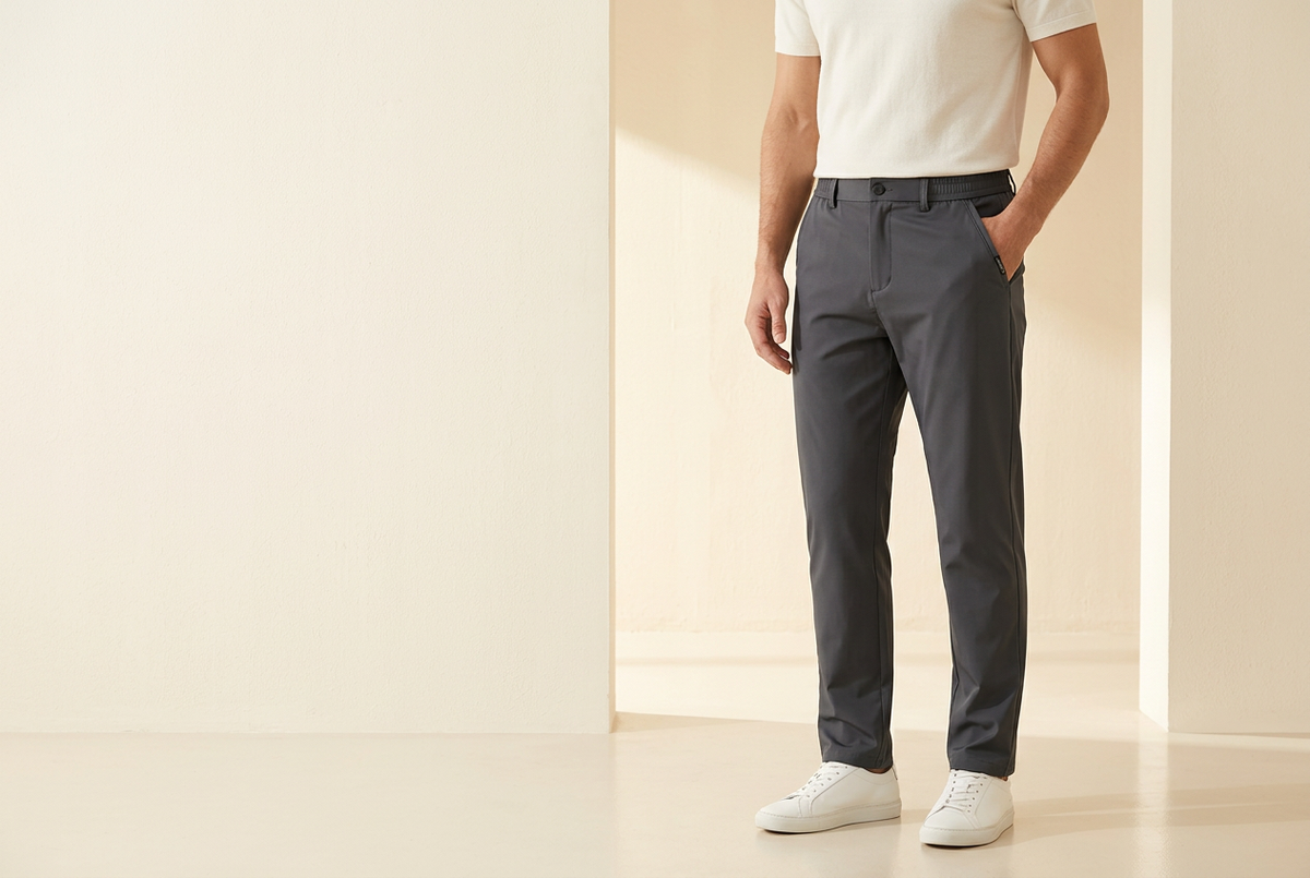 Men’s summer pants theme banner